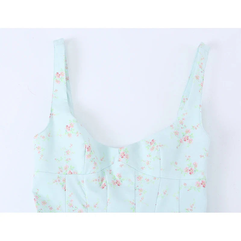 Summer Floral Print Mini Dresses