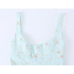 Summer Floral Print Mini Dresses