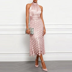 Satin Round Tassel Evening Dresses