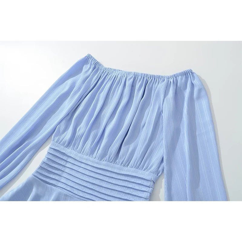 Vintage Lantern Sleeve Sexy Off Shoulder Dresses