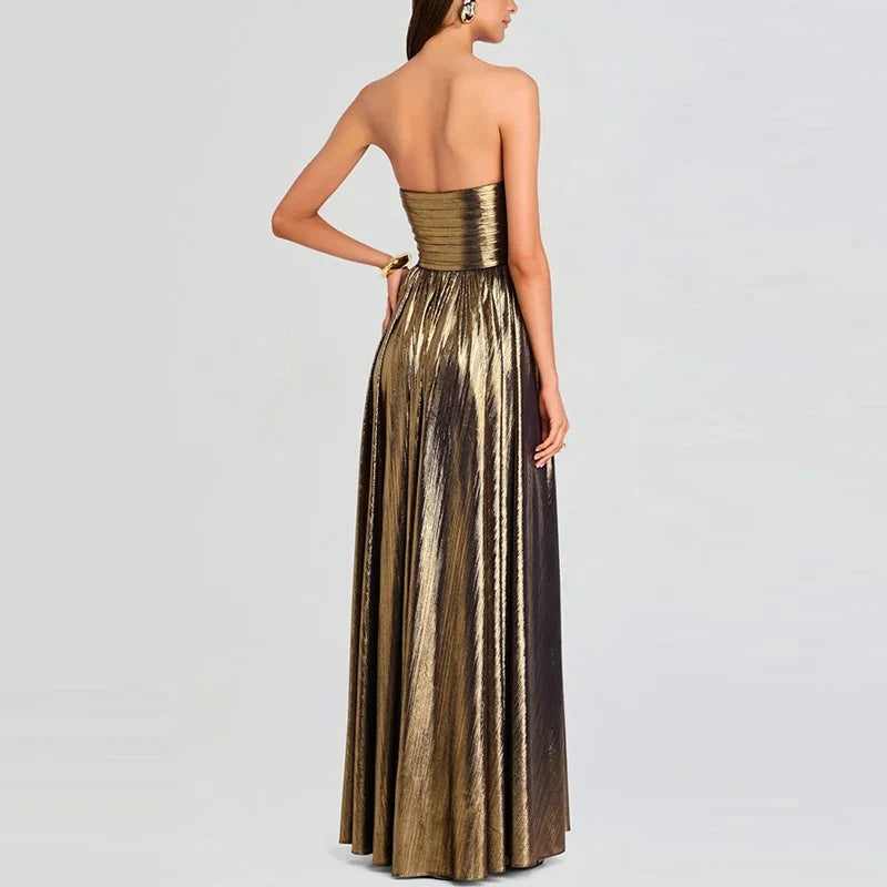 Temperament Solid Color Slim Evening Dresses