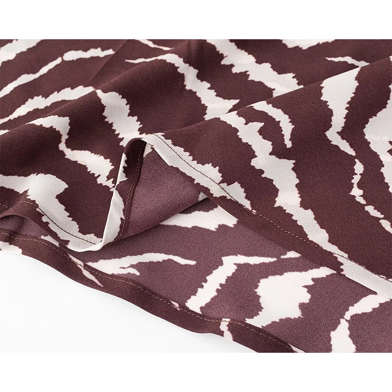Vintage Animal Print Elegant Long Dresses