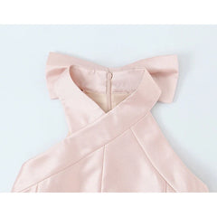 Elegant Satin Bow Dresses