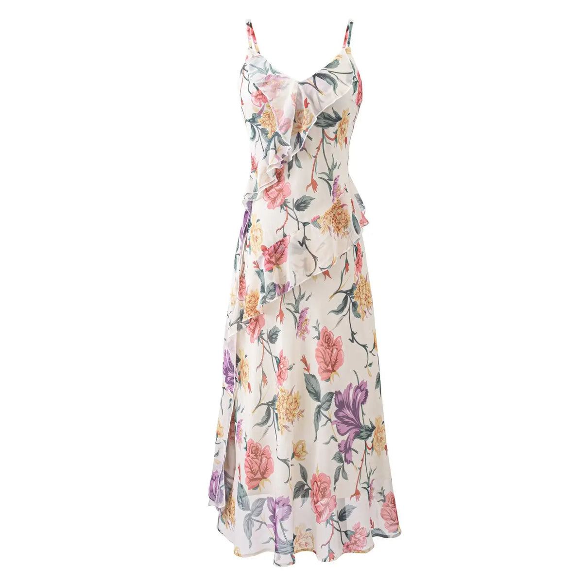 Boho Floral Print Midi Dresses