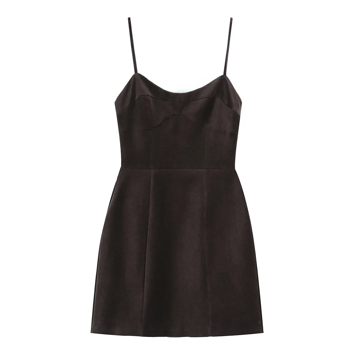 Thin Straps O Neck A-line Short Dresses