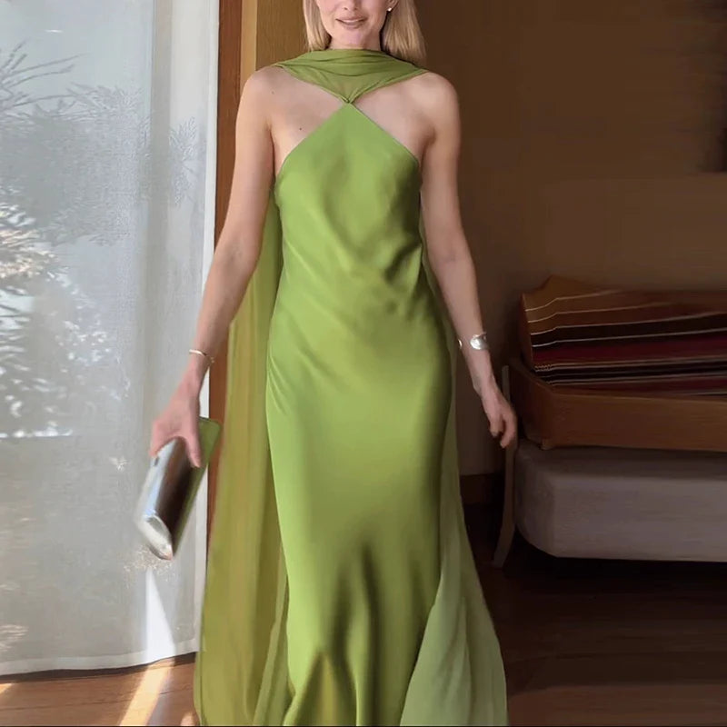 Temperament Off Shoulder Satin Evening Dresses
