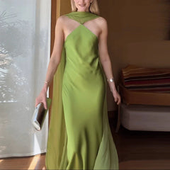 Temperament Off Shoulder Satin Evening Dresses