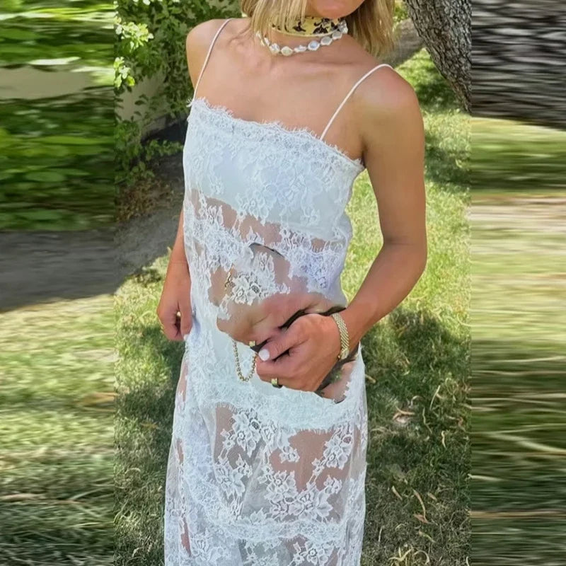 Casual White Holiday Long Dresses