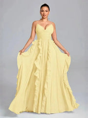 Temperament V-neck Sleeveless Pleated Waist Cinching Patchwork Dresses