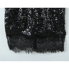 Deep V Neck Sequin Tank Long Sexy Dresses