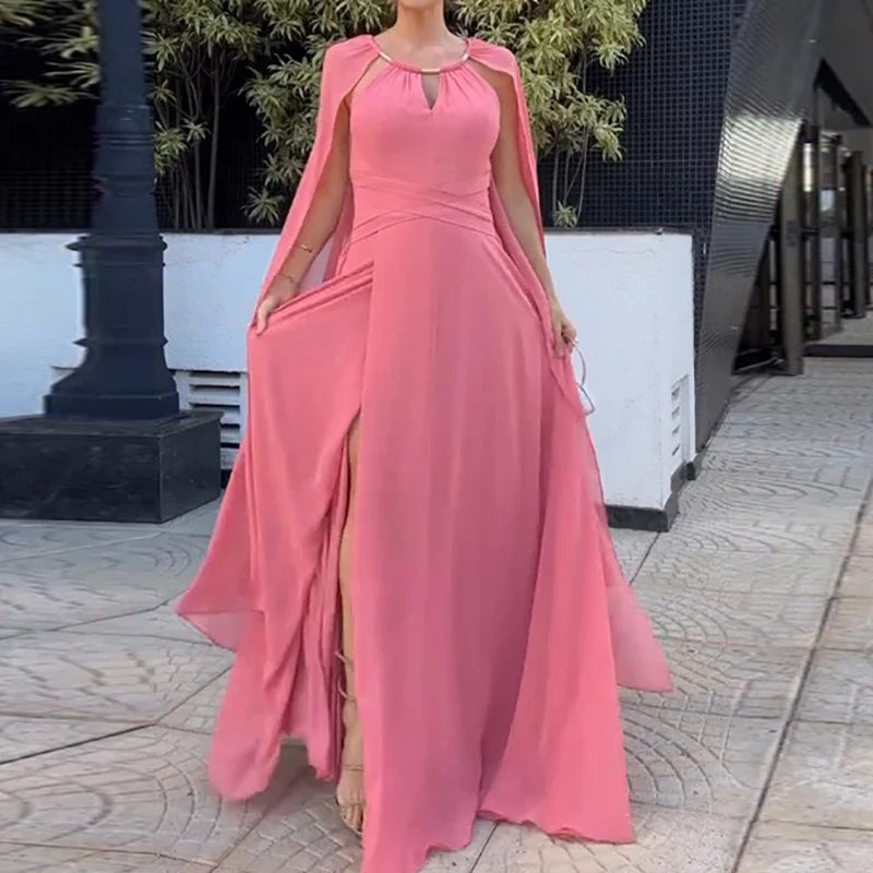 Sexy Hollow O-neck Party Long Dresses