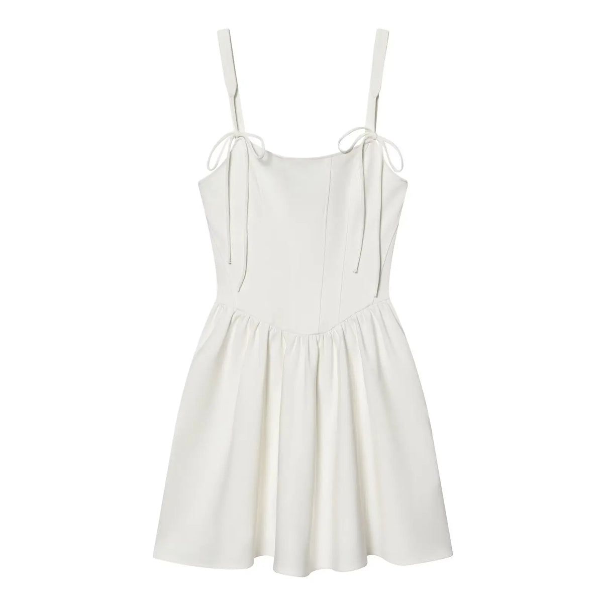 Trendy White Corset Style Dresses