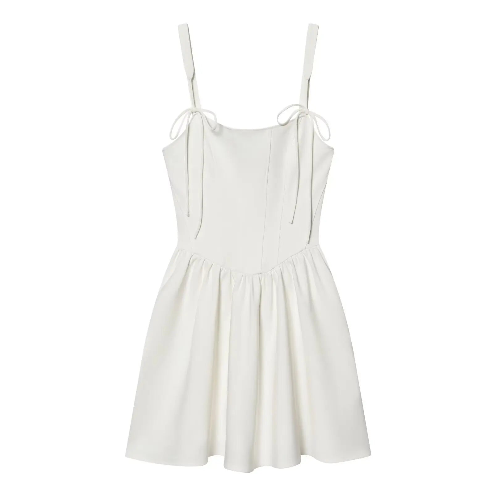 Trendy White Corset Style Dresses