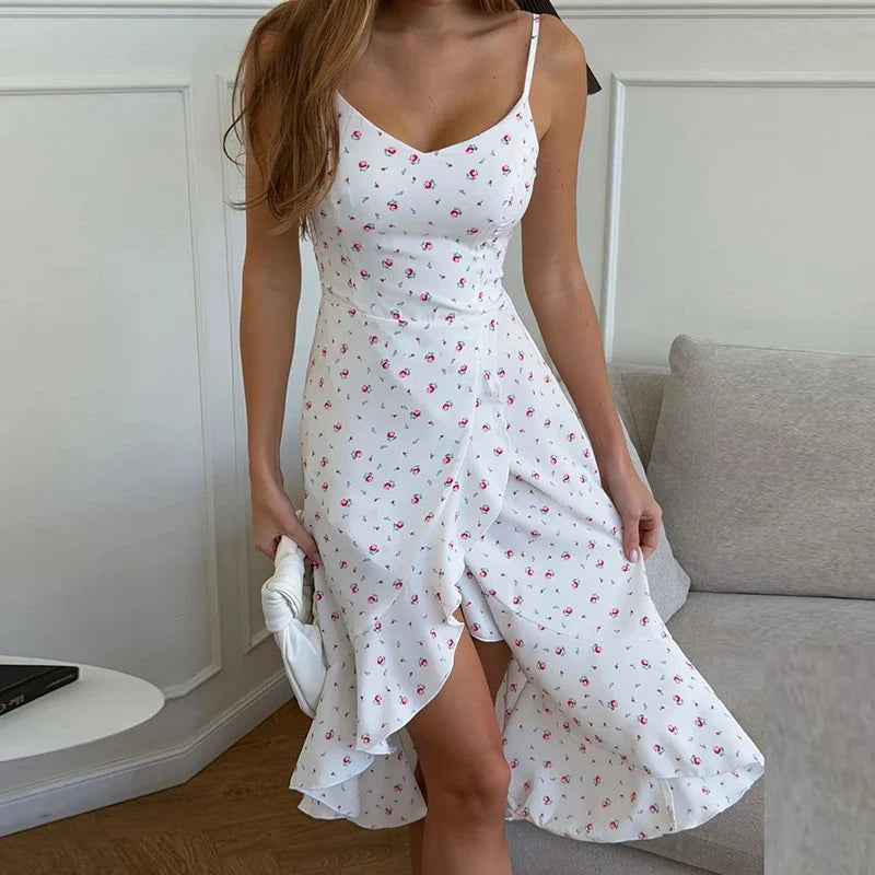 Sweet Floral Print Daily Dresses