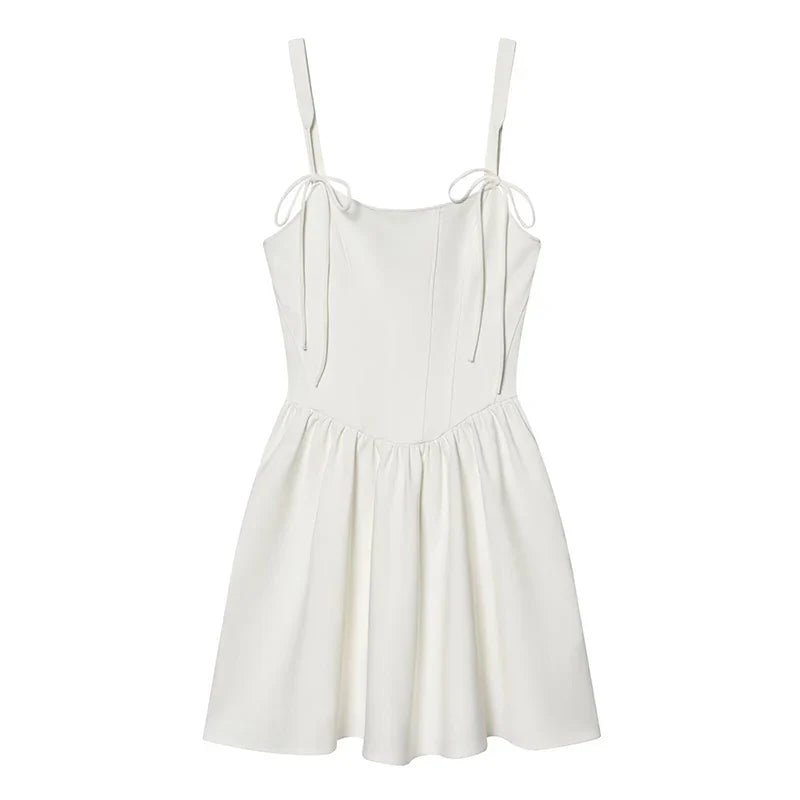 Trendy White Corset Style Dresses