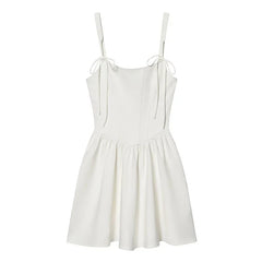 Trendy White Corset Style Dresses