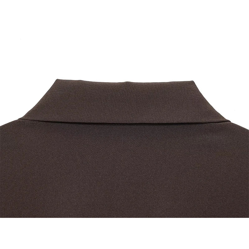 High Quality Elegant With Belt Long Shirt Dresses