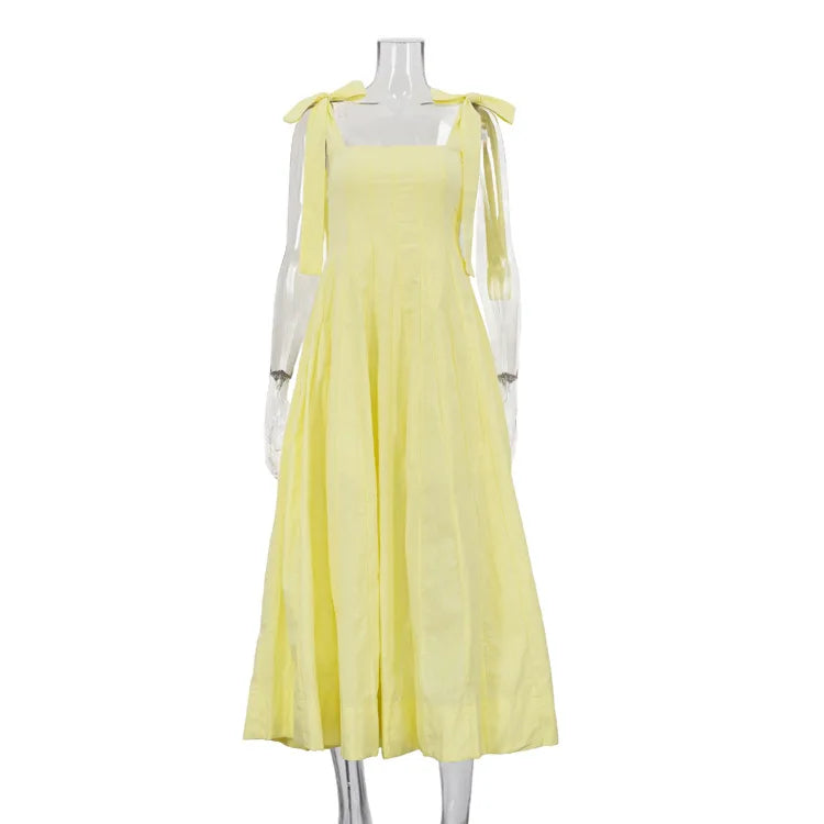 Yellow Strap Dresses