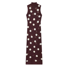 Vintage Polka Dot Maxi Dresses
