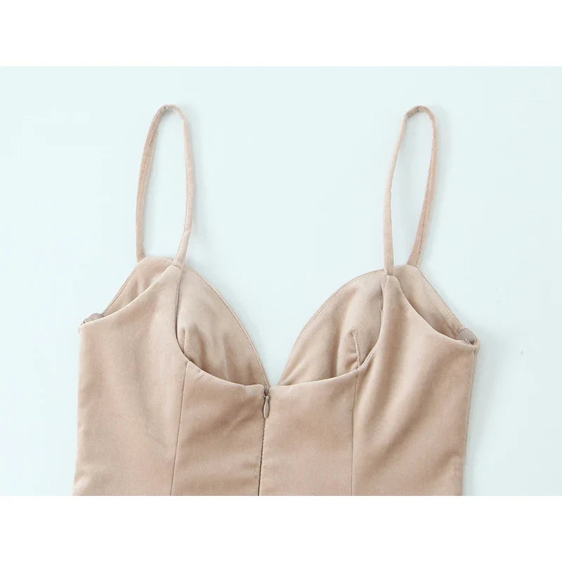 Backless Thin Straps Short Dresses