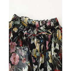 Multicolored Floral Print Mini Dresses