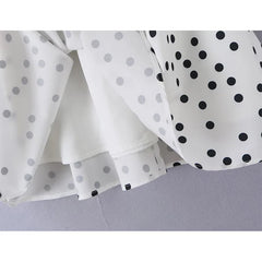Summer Polka Dot Halter Mini Dresses
