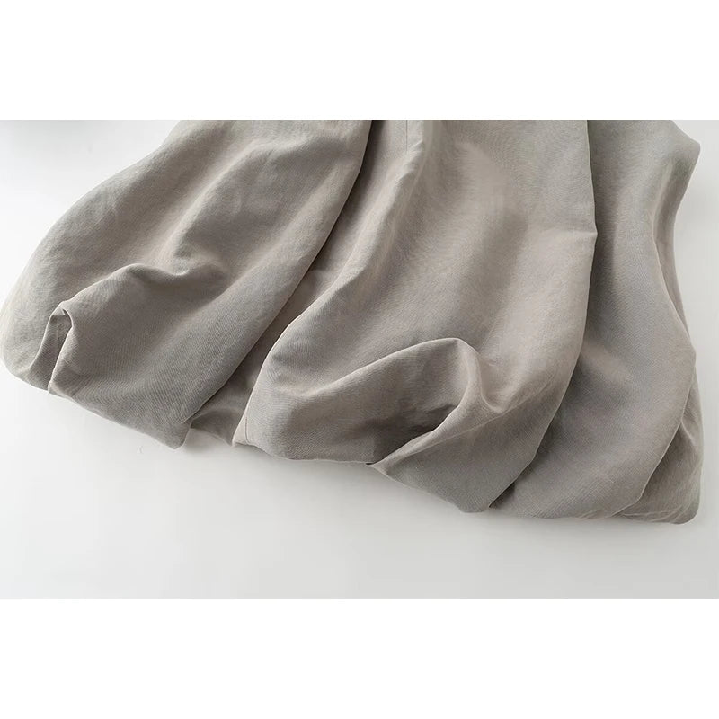 Solid V Neck Sleeveless Dresses