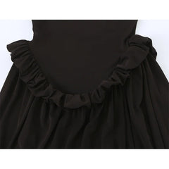 Dark Brown Spaghetti Strap Maxi Dresses