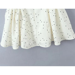 French Style Sexy Spicy Girls Halter Mini Dresses Polka Dot Deep V Backless A-line Summer Dresses
