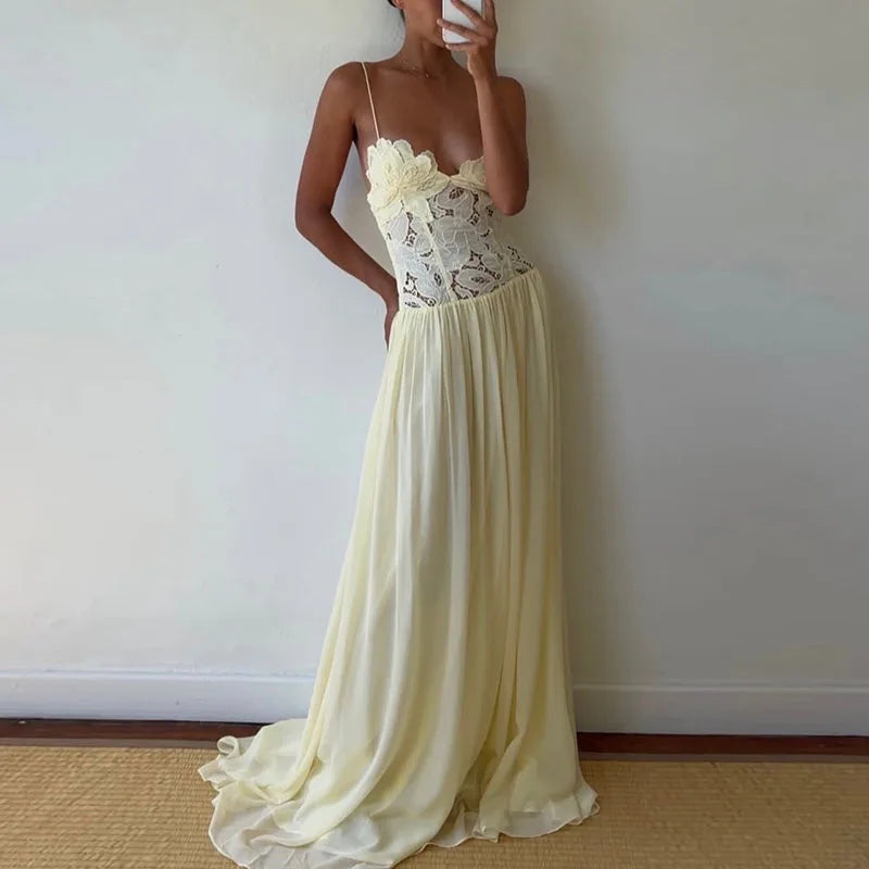 Lace Patchwork Camisole Summer Dresses