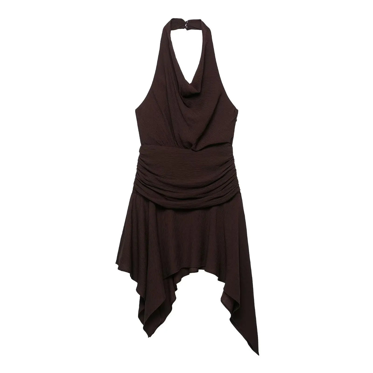 Brown Halter Mini Dresses