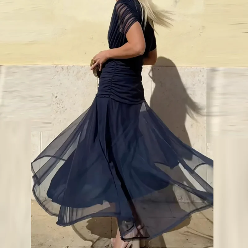 Spring Summer Short Sleeved Party Dresses