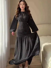 Retro Polka Dot Office Lady Dresses