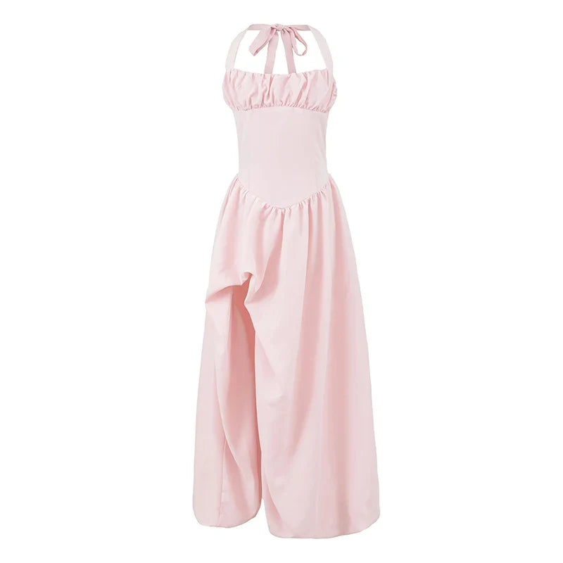 Elegant Pink White Evening Dresses