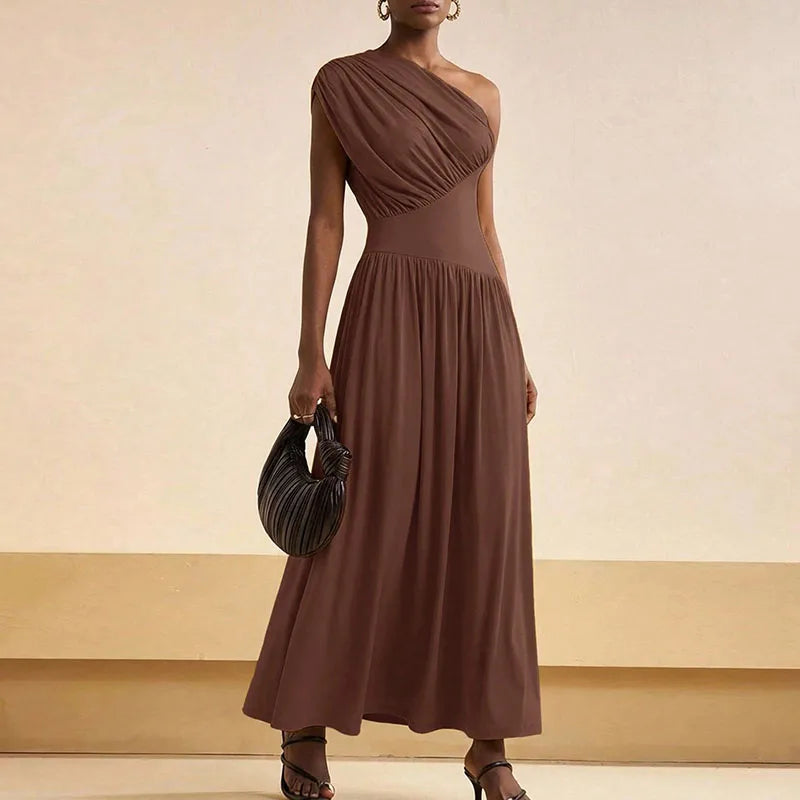 Simple Streetwear Swing Long Dresses