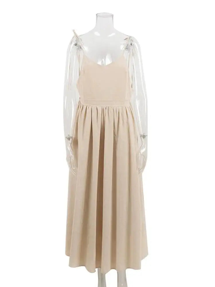 Sexy V-neck Strap Backless Dresses