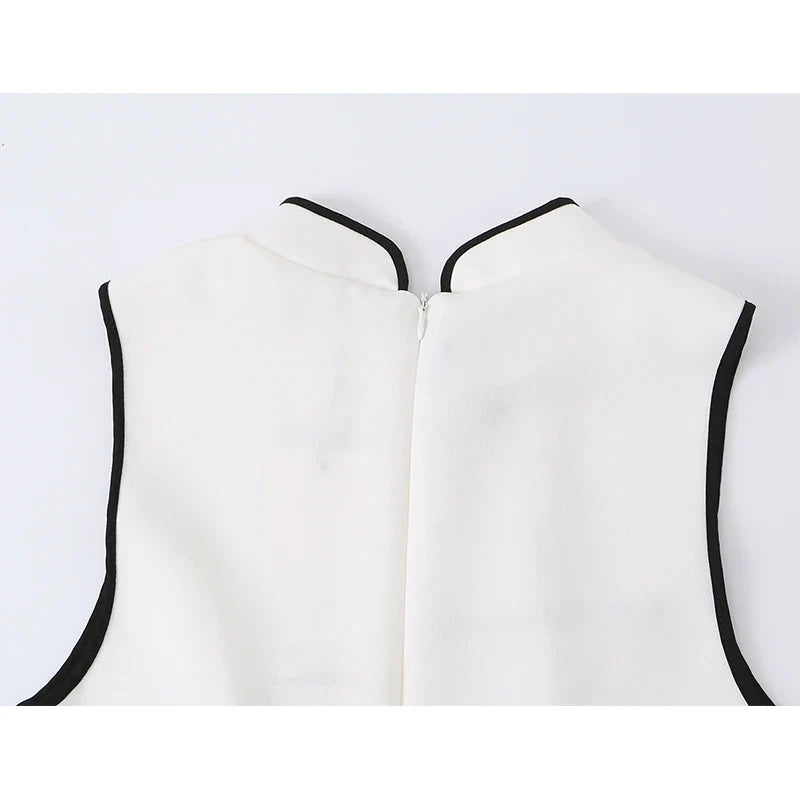 Summer Chinese Qipao Style Mini Dresses