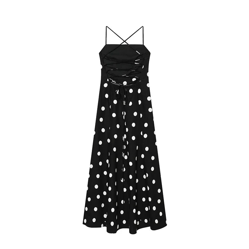 Summer Polka Dot Maxi Dresses