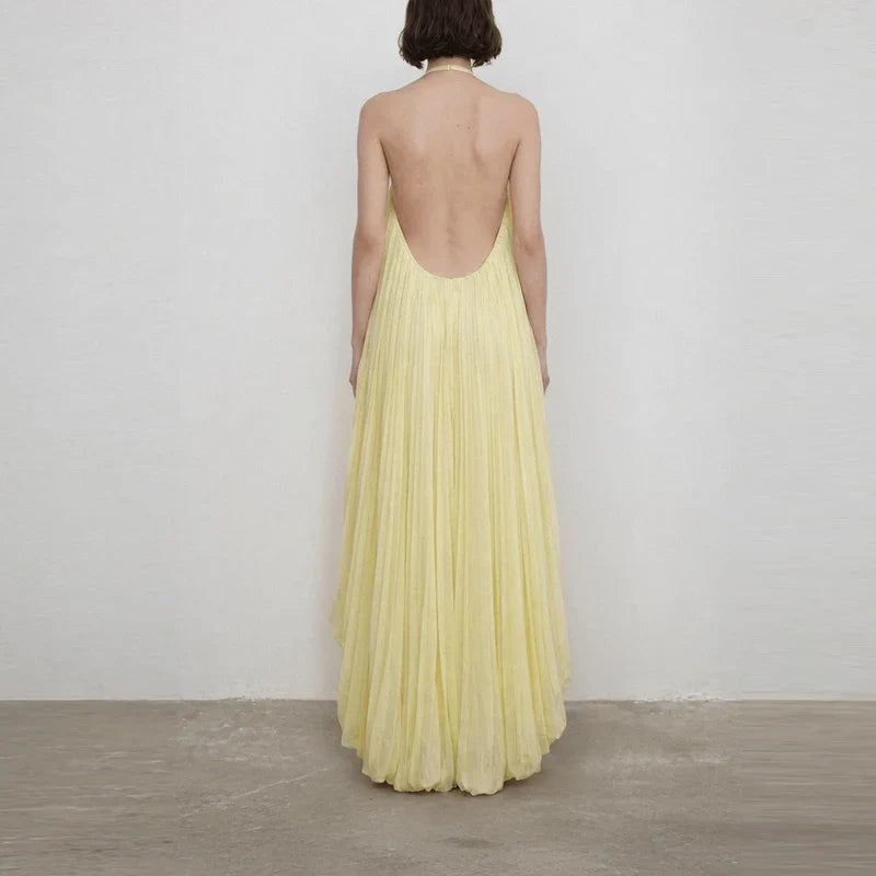 Irregular Off Shoulder Pleated Dresses