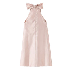 Elegant Satin Bow Dresses
