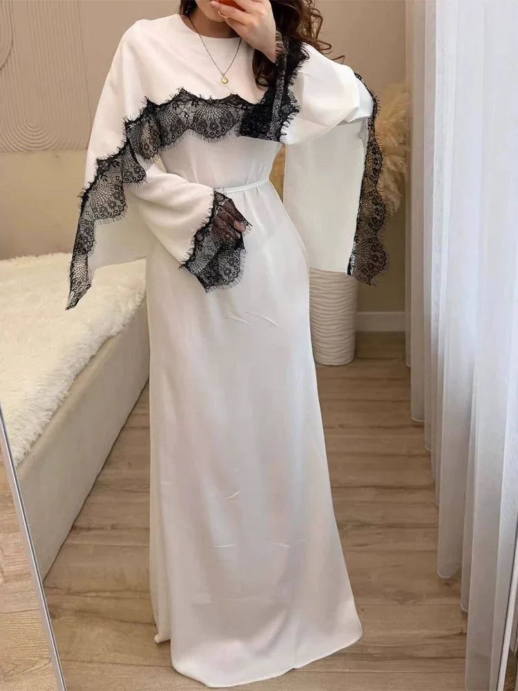 O-neck Long Sleeve High Waist Party Dresses