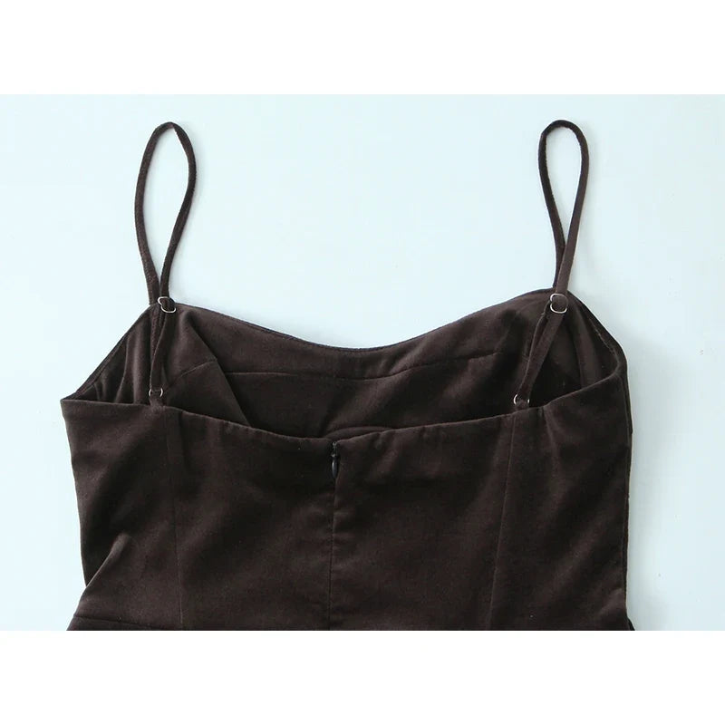 Thin Straps O Neck A-line Short Dresses