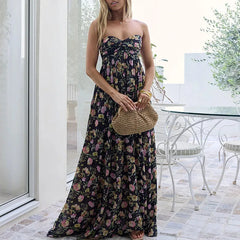 Female Casual High Waist Beach Dresses