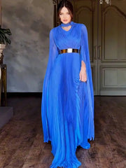 Elegant V-neck Long Sleeved Dresses