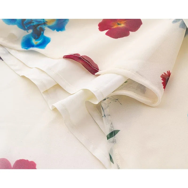 Floral Print Summer Midi Dresses
