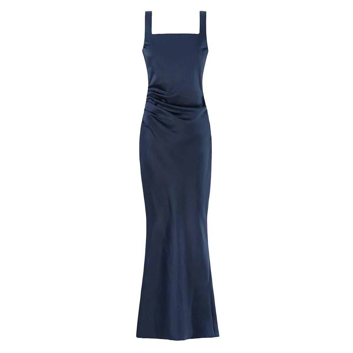 Sexy Spaghetti Straps Slim Fit Long Dresses For Lace Up Back Elegant Evening Party Dresses