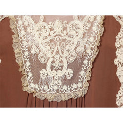 Lace Trim Spaghetti Strap Midi Dresses