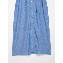 Light Blue Shirt Midi Dresses