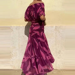 Spring Summer Short Sleeved Party Dresses