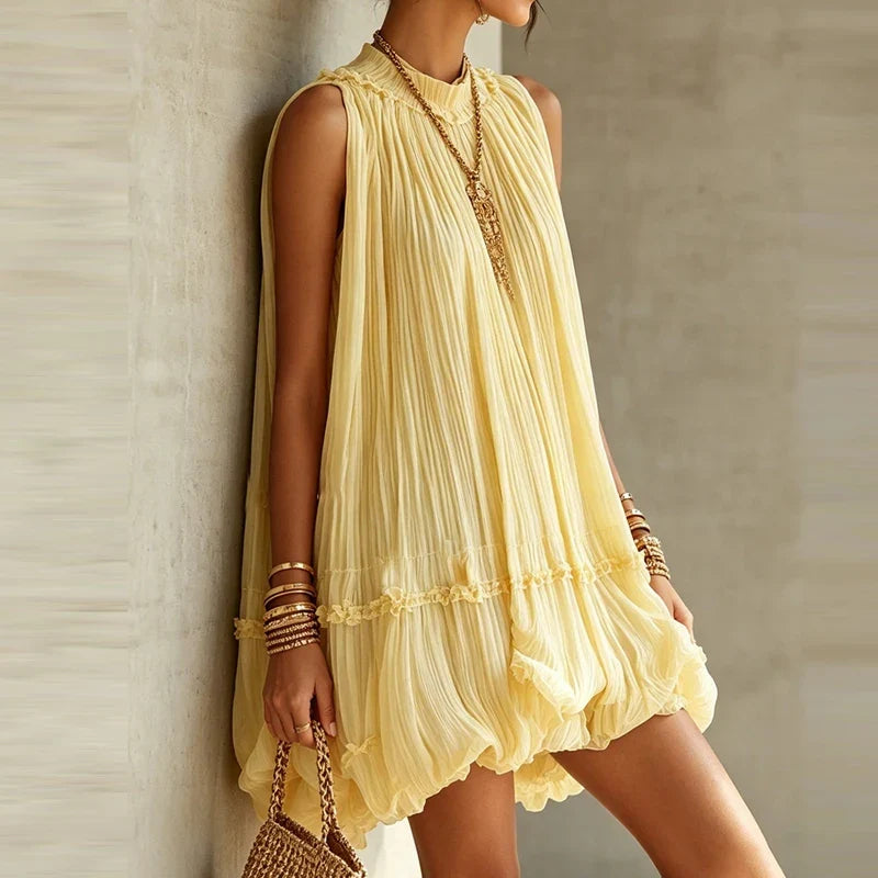 French Style Lace Off Shoulder Chiffon Short Dresses